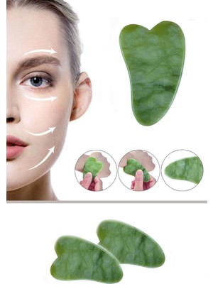 Yayke  Yeşim Taşı Gua Sha Yüz Bakımı Kaz Ayağı
