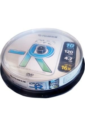 120 minutes FUJIFILM 10 x DVD+R 4.7 Go 16x boîtier CD support de stockage 