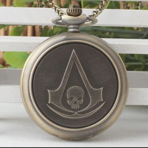 Assassin's Creed Shadows Black Flag Cep Saati Kolye Yeni Tarz Yeni Moda