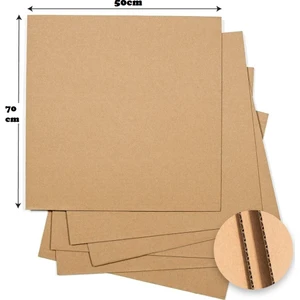 Oluklu Mukavva Karton 3 mm 50 x 70 cm 50'li