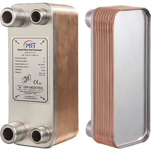 Mit Mb-01 - 14 Plaka Kaynaklı Plakalı Isı Eşanjör Bağlantı 3/4- 1/2 Kapasite 240 Litre/saat