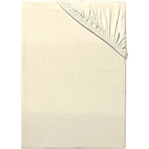 Tek Kişilik Lastikli Penye Çarşaf Krem 100x200