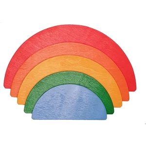 Kırtkırt Ahşap Waldorf Gökkuşağı Tablası 5'li