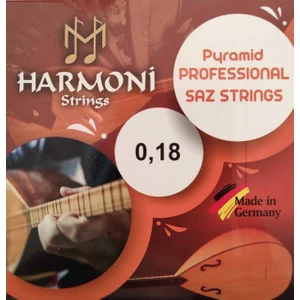 Strings HRM18P Pyramid Kısa Sap Saz Bağlama Teli Takım Profesyonel Piramit - Alman Malı