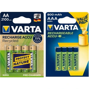 4x2100 Mah Aa + 4x800 Mah Aaa Şarjlı Pil