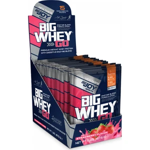 Bigjoy Sports  Big whey go Whey Protein Tozu Tekli Sachet  Çilek Aroma 15 Servis 457g