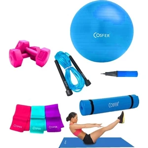 6 Parça Pilates ve Yoga Seti