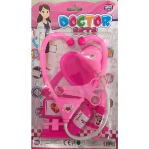 Hobi Toys Oyuncak Doktor Seti Pembe 8 Parça