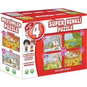 Dıytoy Mevsimler Süper Renkli Puzzle