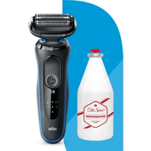Seri 5 B1000S Islak & Kuru Kablosuz Tıraş Makinesi + Old Spice 100 ml White Water Tıraş Sonrası Losyon