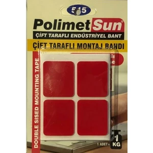 Polimetsun Çift Taraflı Montaj Bandı (12Lİ 25X30MM)