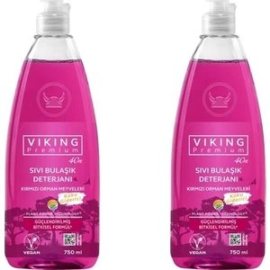 Premium Sıvı Bulaşık Deterjanı Kırmızı Orman Meyveleri - 2'li