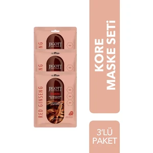 Lüks Kore Maske Seti Red Ginseng 3'lü Paket