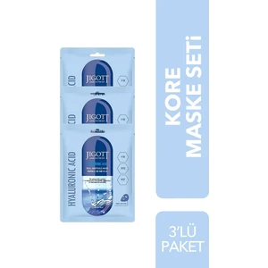 Lüks Kore Maske Seti Hyaluronic Acid 3'lü Paket