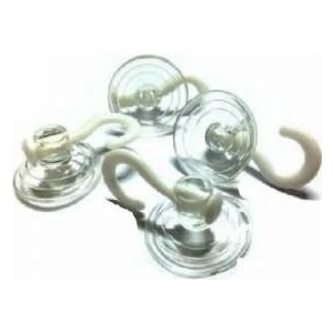 Kancalı Cam Vantuzu 40 mm 20 Adet Şeffaf Vantuz Askı
