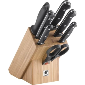 Twin Gourment Blok Bıçak Seti Özel Formül Çelik 9 Parça
