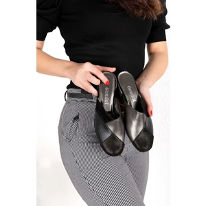 Deri Şık Topuklu Ev Teliği Özl.45