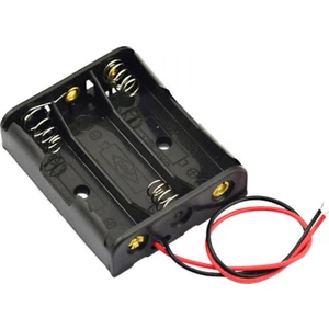 Elektronik 2'li IC-233D Pil Yuvası Yan Yana 3'lü ( AA )