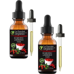 Le Sandre Organics Kuşburnu Çekirdeği Yağı 10 ml + 10 ml Ikili Set