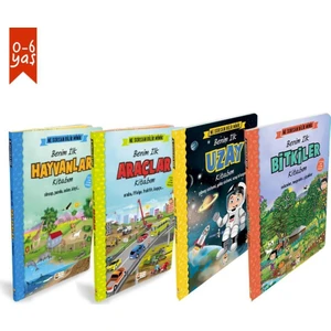 Pedagog Onaylı Benim İlk Kitaplarım Seti 4 Kitap Ciltli - Sacide Kafalı