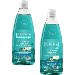 Premium Sıvı Bulaşık Deterjanı Fesleğen ve Tatlı Limon - 2 Adet