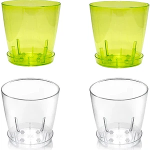 Orkide Saksısı 1.6 Lt Tabaklı 4'lü