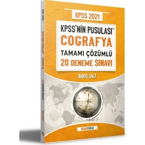 Doğru Tercih Yayınları 2021 KPSS'NİN Pusulası Coğrafya Tamamı Çözümlü 20 Deneme Sınavı - Barış Salt