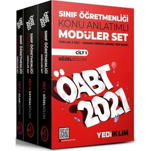 Yediiklim Yayınları 2021 ÖABT Sınıf Öğretmenliği Konu Anlatımlı Modüler Set