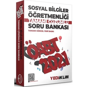 Yediiklim Yayınları 2021 ÖABT Sosyal Bilgiler Öğretmenliği Tamamı Çözümlü Soru Bankası