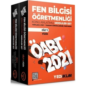 Yediiklim Yayınları 2021 ÖABT Fen Bilgisi Öğretmenliği Konu Anlatımlı Modüler Set