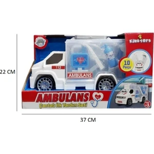 King Toys Ambulans Ilk Yardım Çantalı Seti