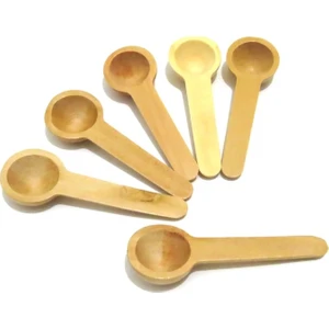 Ahşap Mini Ağızlı Baharat Kaşığı 6'lı