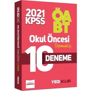 Yediiklim Yayınları 2021 ÖABT Okul Öncesi Öğretmenliği Tamamı Çözümlü 10 Deneme