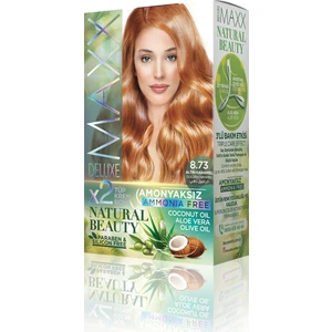 Maxx Deluxe Amonyaksız Saç Boyası 8.73- Altın Karamel