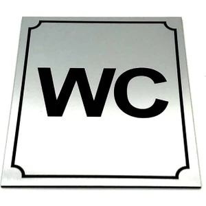 Se-Dizayn Wc Tuvalet Tabelası Yönlendirme Levhası 10 cm x 12 cm