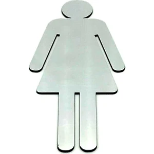 Se-Dizayn Wc Tuvalet Tabelası Bayan, Kapı Yönlendirme Levhası 10 cm x 12 cm