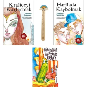 Kraliçeyi Kurtarmak-Haritada Kaybolmak-Kim Takar Salatalık Kral’ı Set -3 Kitap -Cizo Kitap Ayracı