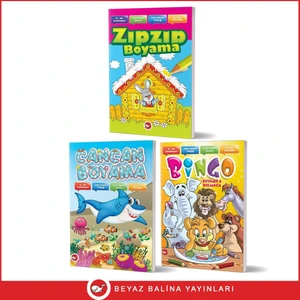 Görsel Okuma Beceresi Geliştiren Boyama Kitapları Seti