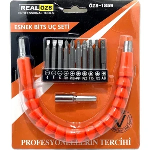 Real Özs Flexible Bükülebilir Esnek Bits Uç Seti 12'li