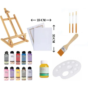 Akrilik Boya + Tuval Başlangıç Seti