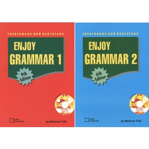 Kare Yayınları Enjoy Grammar 1-2 (2 Kitap Cd'li) - Mehmet Telli