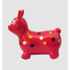 Azaklı Plastop Şişme Zıp Zıp & Jimlastik Hayvanı Tavşan + Şişirme Pompası