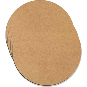 Supla 12 Adet Ham Mdf 33CM Yuvarlak 3mm