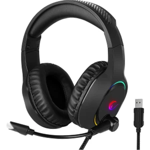 Bygame-X3 Siyah 7.1 USB Surround Rgb Işık Efektli Gaming Oyuncu Mikrofonlu Kulaklık