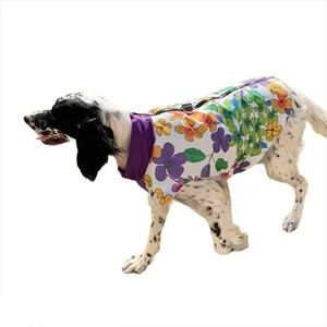 Flower Power Su Itici Köpek Yağmurluğu , Orta ve Büyük Irklar Için Yağmurluk