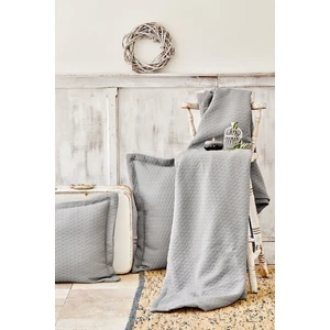 Karaca Home Charm Bold Gri Çift Kişilik Yatak Örtüsü Seti