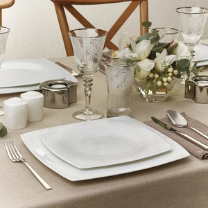 Fine Pearl Valentina 62 Parça 12 Kişilik İnci Yemek Takımı Kare