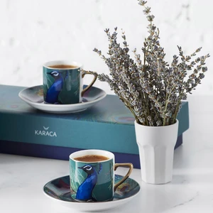 Peacock 4 Kişilik Kahve Fincanı Takımı 90 ml