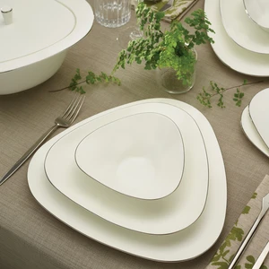Fine Pearl Extra Trio 62 Parça 12 Kişilik Yemek Takımı Platin