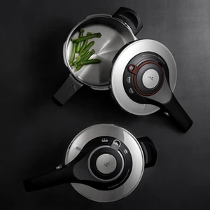 Procook 6 Lt Düdüklü Tencere Siyah Açık Gri